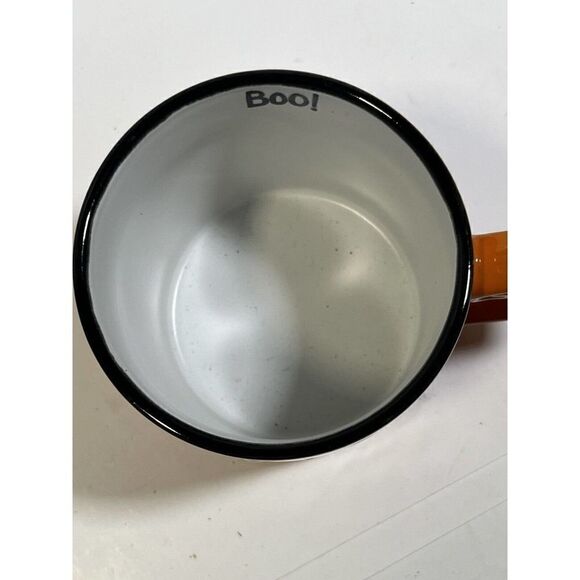 Halloween Cofee Tea Mug Cup Skull Crossbones Hair Bow Large BOO Spectrum Desi - Picture 7 of 9